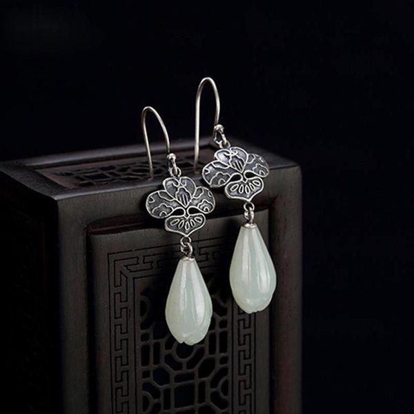 natural hetian white jade magnolia flower earrings chinese style retro elegant fresh craft charm women's silver jewelry dangle & chande
natural hetian white jade magnolia flower earrings chinese style retro elegant fresh craft charm women's silver jewelry dangle & chande