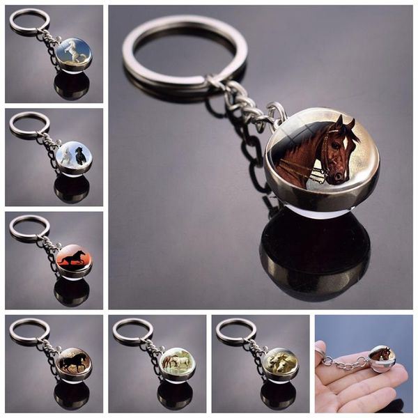 keychains world famous horse keychain picture pentium crystal ball double-sided glass convex pendant metal key, Silver
keychains world famous horse keychain picture pentium crystal ball double-sided glass convex pendant metal key, Silver