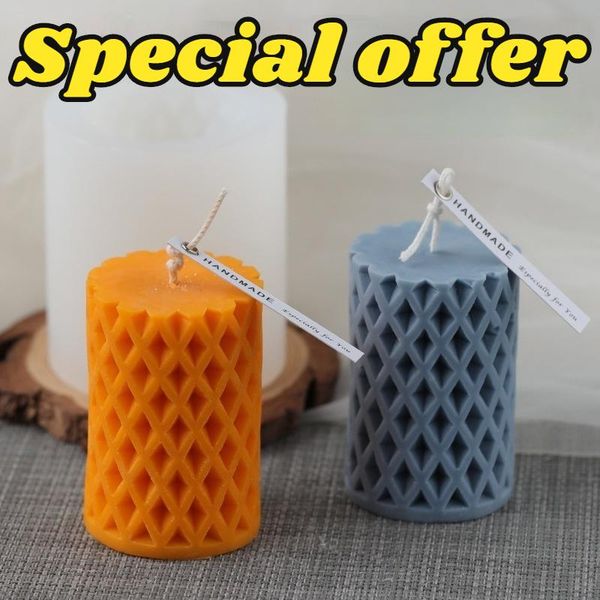 craft tools diy three-dimensional cylindrical candle silicone mold home decoration ornaments mesh mould
craft tools diy three-dimensional cylindrical candle silicone mold home decoration ornaments mesh mould