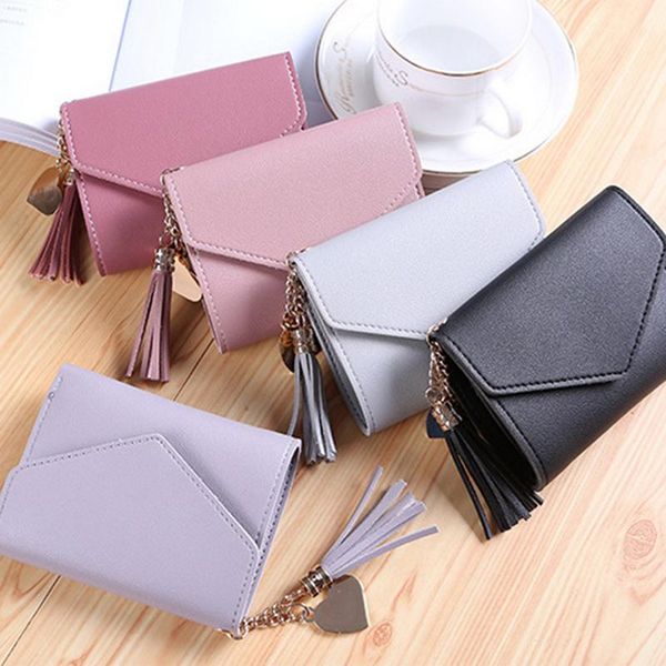 wallets female small coin purse women short casual candy color solid bag pu leather tassel wallet girls hasp card holder handbag, Red;black
wallets female small coin purse women short casual candy color solid bag pu leather tassel wallet girls hasp card holder handbag, Red;black