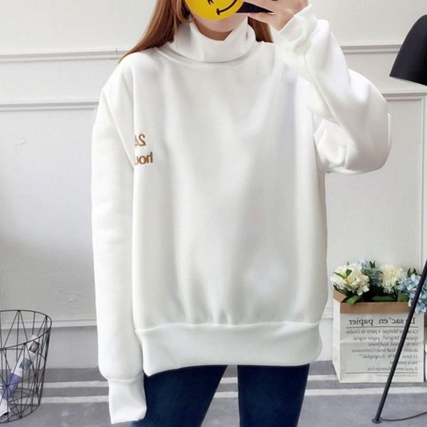 women's hoodies & sweatshirts kymakutu letter embroidery plus velvet sudaderas mujer 2021 soft white loose winter moletom feminino m-2x, Black
women's hoodies & sweatshirts kymakutu letter embroidery plus velvet sudaderas mujer 2021 soft white loose winter moletom feminino m-2x, Black