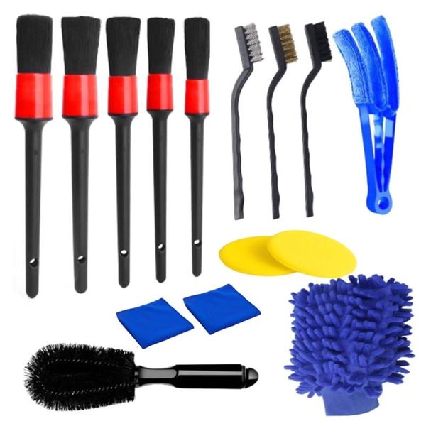 13pcs car detailing brush beauty set for seat cleaning engine motorcycle interior exterior leather vent dashboard sponge
13pcs car detailing brush beauty set for seat cleaning engine motorcycle interior exterior leather vent dashboard sponge