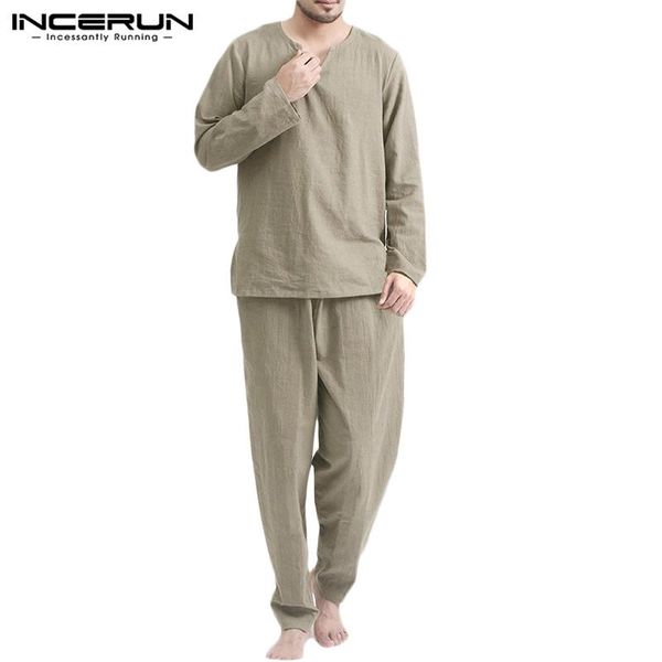men's tracksuits incerun cotton men sets homewear streetwear vintage loose v neck long sleeve & pants 2 pieces retro casual suit s-5xl, Gray
men's tracksuits incerun cotton men sets homewear streetwear vintage loose v neck long sleeve & pants 2 pieces retro casual suit s-5xl, Gray
