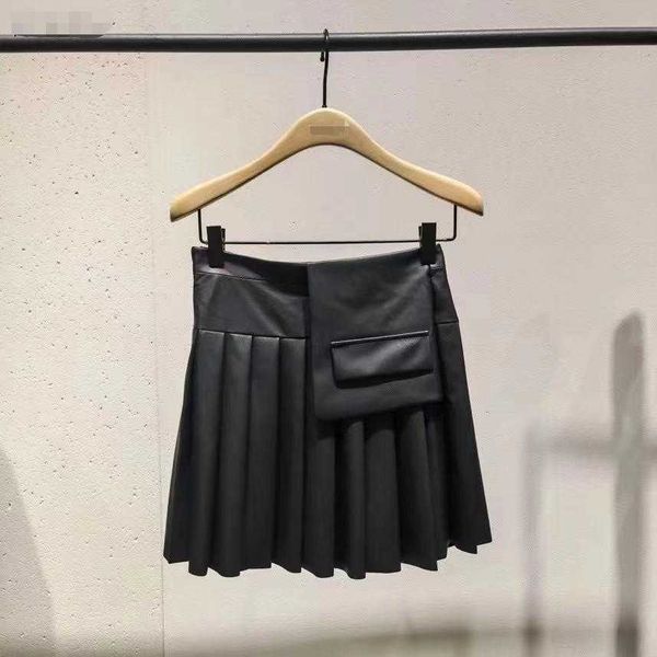 autumn temperament 21 leisure high waist bag pu pleated skirt short mba3skt003, Black
autumn temperament 21 leisure high waist bag pu pleated skirt short mba3skt003, Black