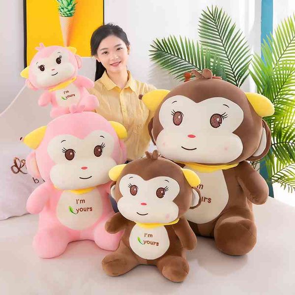 cute plush toy banana monkey cute children sleeping pillow doll gift