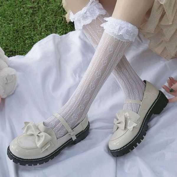 lolita lace stockings children's middle tube uniforms tide summer thin, Black;white
lolita lace stockings children's middle tube uniforms tide summer thin, Black;white