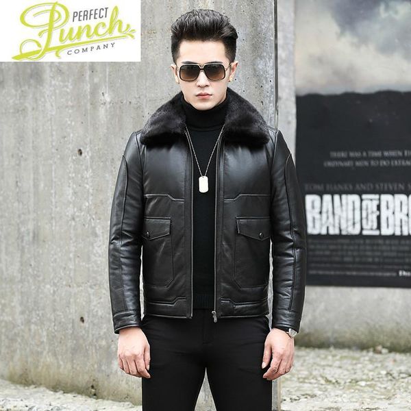 men's leather & faux autumn jacket winter men genuine cow mens duck down coat real slim jackets jaqueta de couro nr47 yy614, Black
men's leather & faux autumn jacket winter men genuine cow mens duck down coat real slim jackets jaqueta de couro nr47 yy614, Black