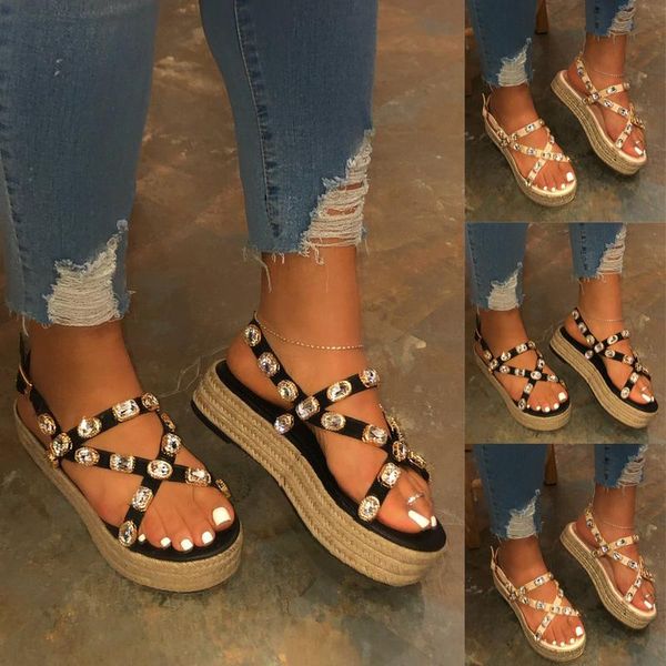 summer shoes woman platform sandals rhinestone strap women casual open toe gladiator wedges fashion ladies sandalias d30, Black
summer shoes woman platform sandals rhinestone strap women casual open toe gladiator wedges fashion ladies sandalias d30, Black