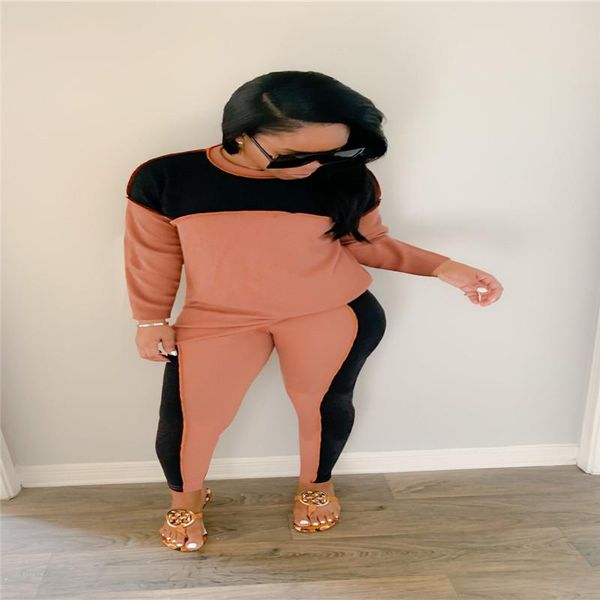 women's two piece pants simple pure color o neck long sleeve bro and casual lady fashion tracksuits high street outfits, White
women's two piece pants simple pure color o neck long sleeve bro and casual lady fashion tracksuits high street outfits, White