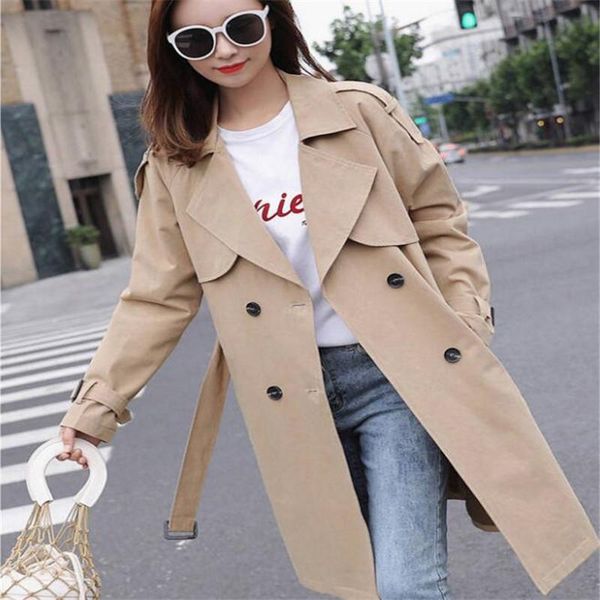 women's long trench coat loose-fitting female windbreaker casual women outwear long-sleeved double-breasted oversized coats, Tan;black
women's long trench coat loose-fitting female windbreaker casual women outwear long-sleeved double-breasted oversized coats, Tan;black