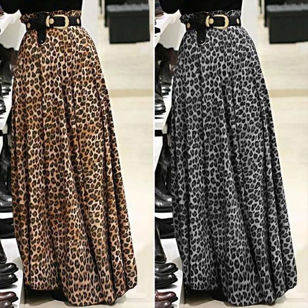 bohemian long autumn women skirt high waist office elegant leopard printed casual maxi, Black
bohemian long autumn women skirt high waist office elegant leopard printed casual maxi, Black