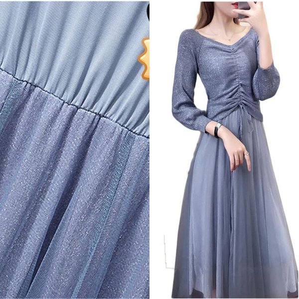 casual dresses summer spring female mesh elegant dress women's v-neck long-sleeve chiffon knit sweater party 2pcs, Black;gray
casual dresses summer spring female mesh elegant dress women's v-neck long-sleeve chiffon knit sweater party 2pcs, Black;gray