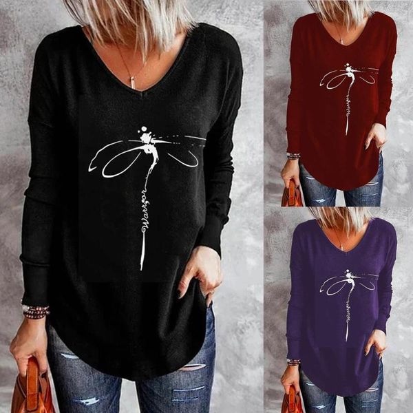 women's t-shirt 2021 spring autumn casual printed v neck long sleeve loose blouse pullover plus size soft, White
women's t-shirt 2021 spring autumn casual printed v neck long sleeve loose blouse pullover plus size soft, White