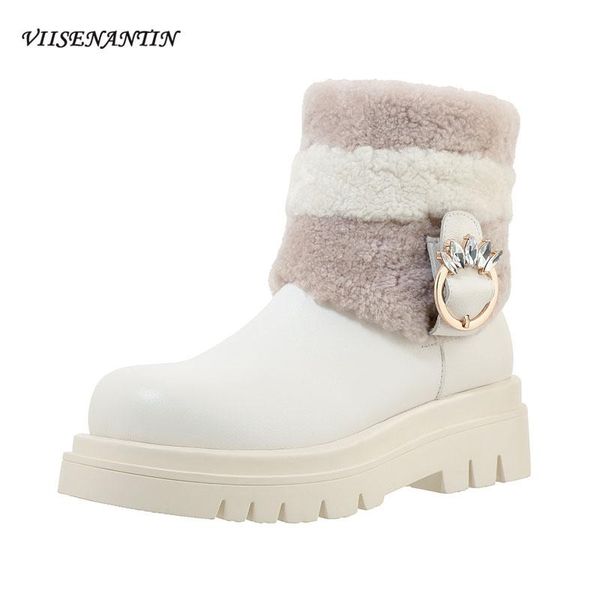 boots winter thick-soled cotton snow fur keep warm leather platform rhinestone belt buckle decor women short, Black
boots winter thick-soled cotton snow fur keep warm leather platform rhinestone belt buckle decor women short, Black