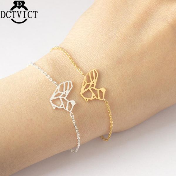 charm bracelets stainless steel chains bracelet for women origami squirrel geometric jewelry 2021 graduation pulseira feminina, Golden;silver
charm bracelets stainless steel chains bracelet for women origami squirrel geometric jewelry 2021 graduation pulseira feminina, Golden;silver