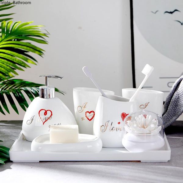 heart print ceramic liquid soap dispenser gargle cup toothbrush holder dish with pvc cotton swab box bath accessories set accessory
heart print ceramic liquid soap dispenser gargle cup toothbrush holder dish with pvc cotton swab box bath accessories set accessory