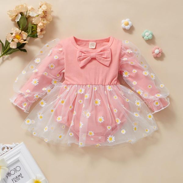 girl's dresses baby girls skirts fall bodysuit cute long sleeve round neck daisy print romper tutu dress, Red;yellow
girl's dresses baby girls skirts fall bodysuit cute long sleeve round neck daisy print romper tutu dress, Red;yellow
