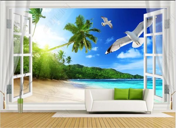 3d wallpaper custom p mural coconut tree seagull seascape outside the window wall stickers living room home decoration wallpaper for walls i
3d wallpaper custom p mural coconut tree seagull seascape outside the window wall stickers living room home decoration wallpaper for walls i