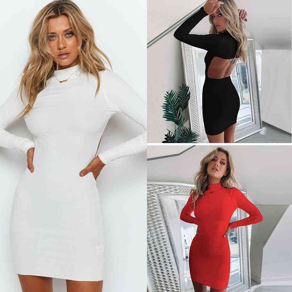 autumn and winter 2020 open back long sleeve dress with high collar and buttocks, Black;gray
autumn and winter 2020 open back long sleeve dress with high collar and buttocks, Black;gray