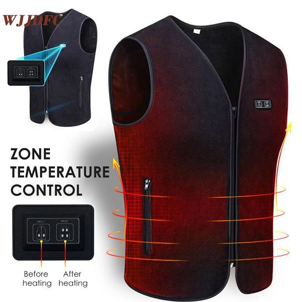 men's vests wjjdfc 3-speed adjustable temperature self-heating vest washable usb charging heated winter electric heating jacket man, Black;white
men's vests wjjdfc 3-speed adjustable temperature self-heating vest washable usb charging heated winter electric heating jacket man, Black;white