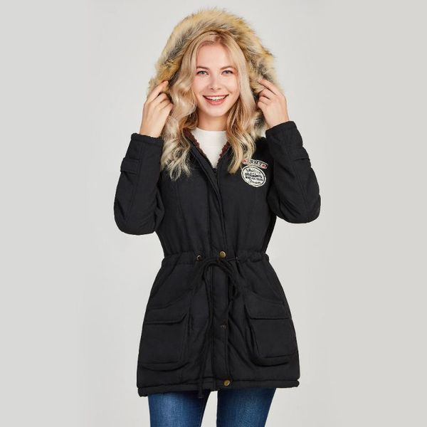 women's jackets 2021 parkas winter jacket womens outwear for women female coat thickening cotton, Black;brown
women's jackets 2021 parkas winter jacket womens outwear for women female coat thickening cotton, Black;brown