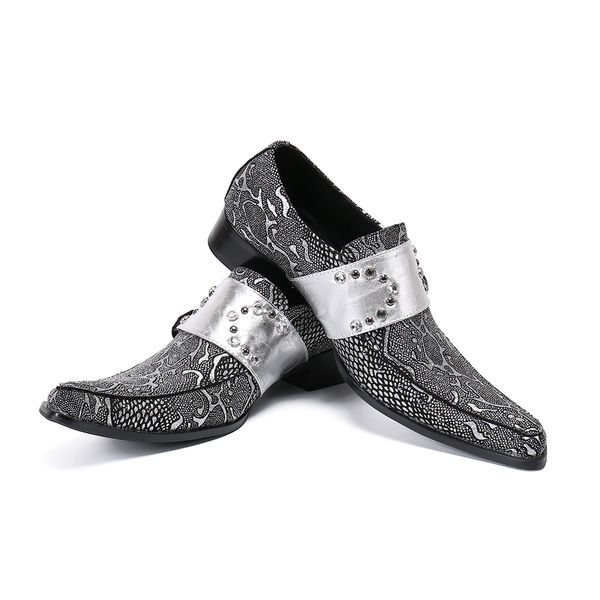 men genuine leather shoes rivets snake skin buckle strap oxfords formal designer dress shoes zapatillas para hombre, Black
men genuine leather shoes rivets snake skin buckle strap oxfords formal designer dress shoes zapatillas para hombre, Black