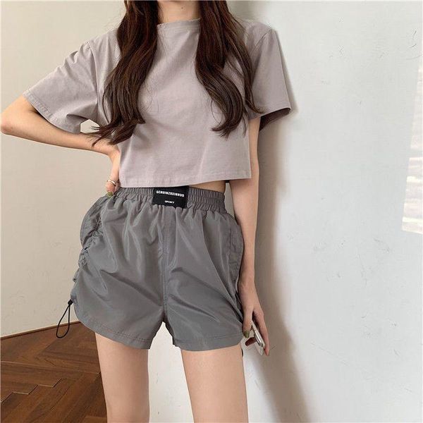 gym clothing women's high-waist sports shorts thin wide-leg pants student running fitness exercise quick-drying casual drawstring, White;black
gym clothing women's high-waist sports shorts thin wide-leg pants student running fitness exercise quick-drying casual drawstring, White;black
