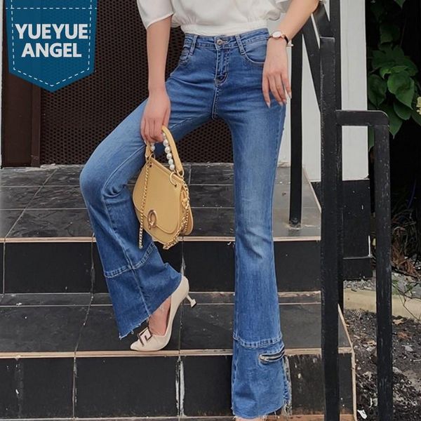 spring vintage flared jeans elastic push up slim fit high waisted pants patchwork zippers 2021 street women denim trousers women's, Blue
spring vintage flared jeans elastic push up slim fit high waisted pants patchwork zippers 2021 street women denim trousers women's, Blue