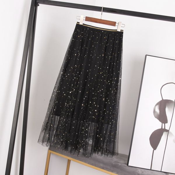 skirts harajuku spring woman high waist star sequins women a-line mesh kawaii sweet mujer faldas femme jupe 4rx7, Black
skirts harajuku spring woman high waist star sequins women a-line mesh kawaii sweet mujer faldas femme jupe 4rx7, Black