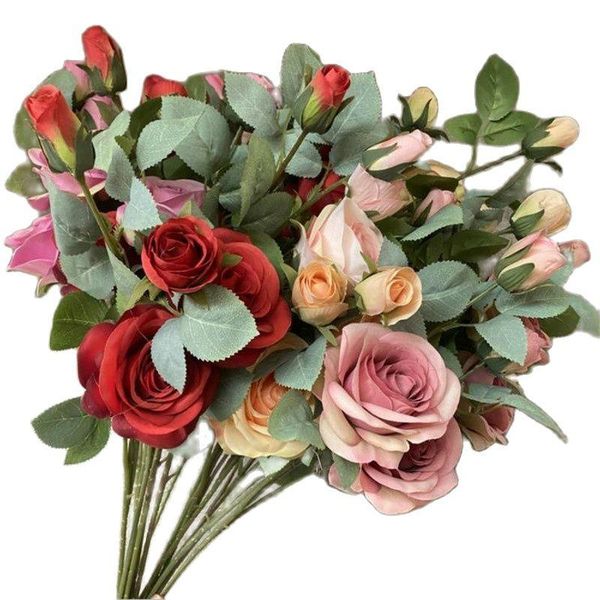 decorative flowers & wreaths one single stem rose (4 stems/piece) 27" length simulation spring roses for wedding home artificial
decorative flowers & wreaths one single stem rose (4 stems/piece) 27" length simulation spring roses for wedding home artificial