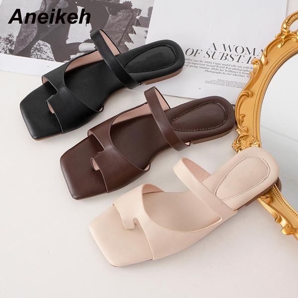 aneikeh shoes for women 2021 pu summer thong slippers square heels slides fashion concise shallow solid outside british style, Black
aneikeh shoes for women 2021 pu summer thong slippers square heels slides fashion concise shallow solid outside british style, Black
