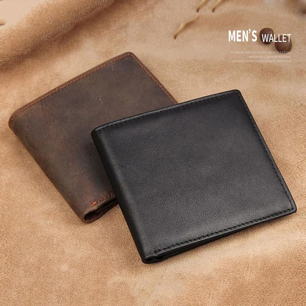 luufan men's wallets cowhide leather purse of men business type bifold short wallet vintage genuine holder, Red;black
luufan men's wallets cowhide leather purse of men business type bifold short wallet vintage genuine holder, Red;black