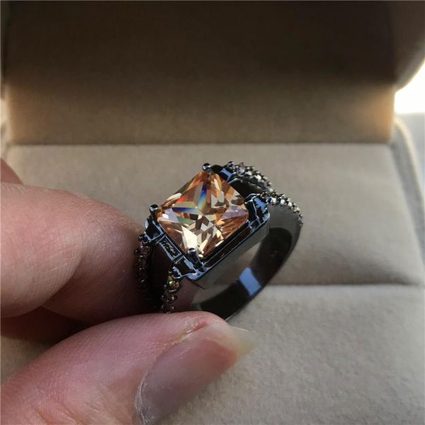 wedding rings luxury female champagne crystal stone ring charm 14kt black gold for women promise square zircon engagement, Slivery;golden
wedding rings luxury female champagne crystal stone ring charm 14kt black gold for women promise square zircon engagement, Slivery;golden