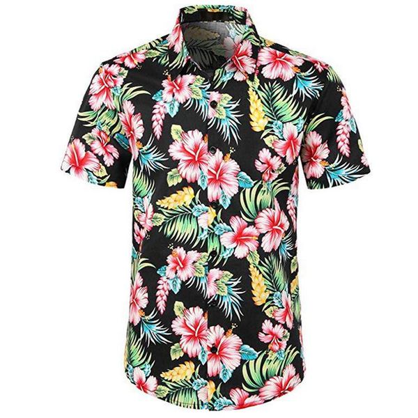 men's casual shirts mens 202 short sleeve printed tees turn down collar male button camisas para hombre hawaiian shirt, White;black
men's casual shirts mens 202 short sleeve printed tees turn down collar male button camisas para hombre hawaiian shirt, White;black