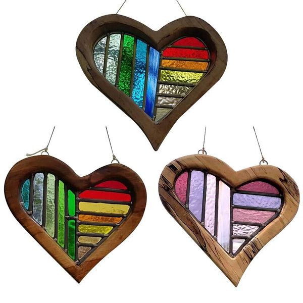 decorative objects & figurines exquisite rainbow crafts pendant home decor wooden painted love heart ornaments hanging garden christmas deco
decorative objects & figurines exquisite rainbow crafts pendant home decor wooden painted love heart ornaments hanging garden christmas deco