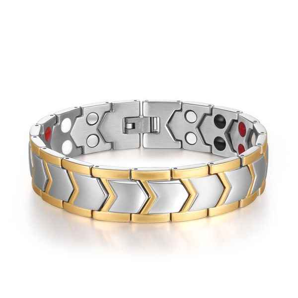 charm bracelets women men health care germanium magnetic bracelet for arthritis and carpal tunnel stainless steel power therapy wholes, Golden;silver
charm bracelets women men health care germanium magnetic bracelet for arthritis and carpal tunnel stainless steel power therapy wholes, Golden;silver