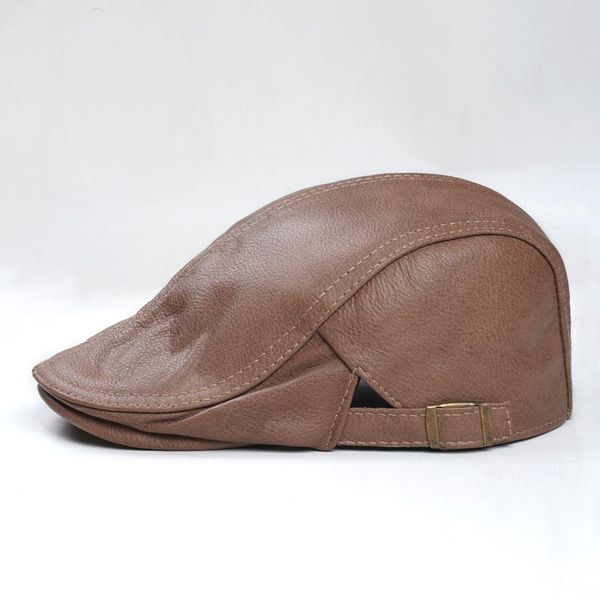 berets cowhide hat middle aged and old men's single layer lining leather bailey duck tongue cap in autumn winter, Blue;gray
berets cowhide hat middle aged and old men's single layer lining leather bailey duck tongue cap in autumn winter, Blue;gray