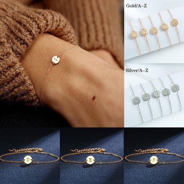 charm bracelets personalized stainless steel tiny initial gold/silver 26 letter jewelry chic couple, Golden;silver
charm bracelets personalized stainless steel tiny initial gold/silver 26 letter jewelry chic couple, Golden;silver