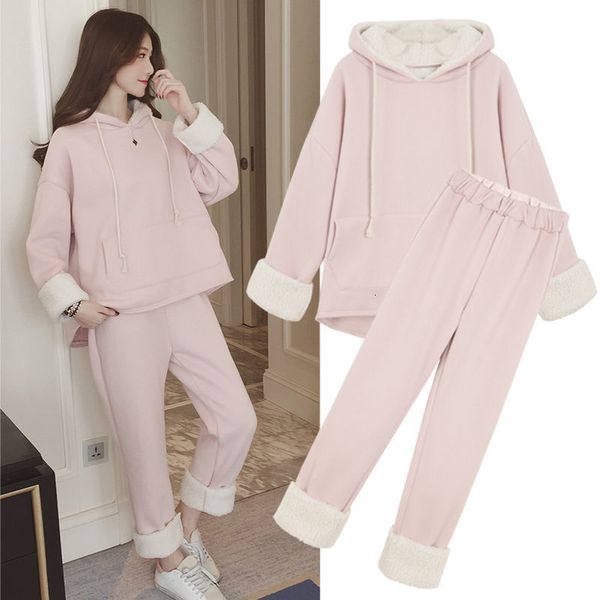 women's sleepwear hoodie sport two piece set women plush causal warm pajamas winter big size long hoody pants set clothes 51u, Black;red
women's sleepwear hoodie sport two piece set women plush causal warm pajamas winter big size long hoody pants set clothes 51u, Black;red