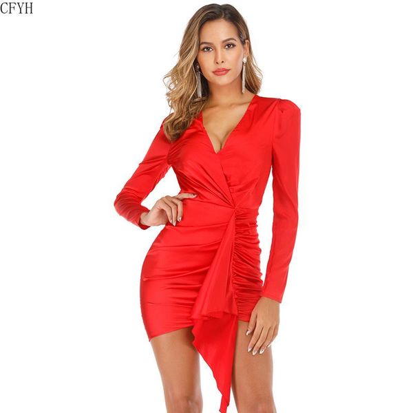 casual dresses fold satin bodycon summer party dress women v neck elegant long sleeve club vintage wrap midi vestidos clothes, Black;gray
casual dresses fold satin bodycon summer party dress women v neck elegant long sleeve club vintage wrap midi vestidos clothes, Black;gray