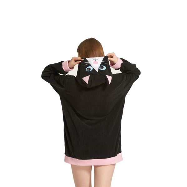 women's hoodies & sweatshirts women 3d cartoon animal black cat costume with ears face eyes sweatshirt jacket zipper
women's hoodies & sweatshirts women 3d cartoon animal black cat costume with ears face eyes sweatshirt jacket zipper