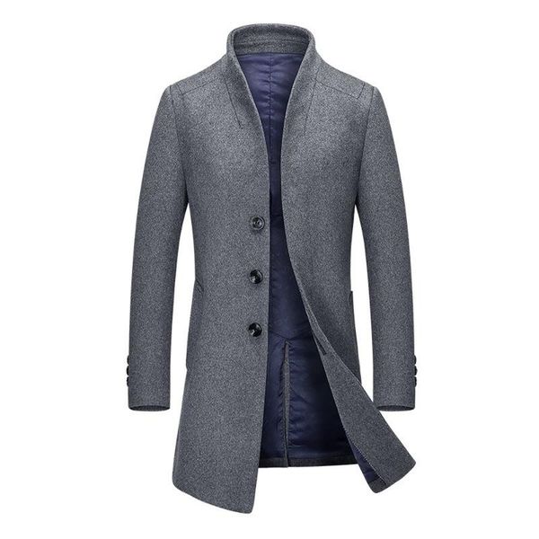 men's wool & blends 2021 autumn men casual jackets coat for long trench coats woolen suit england style design slim winter overcoat, Black
men's wool & blends 2021 autumn men casual jackets coat for long trench coats woolen suit england style design slim winter overcoat, Black