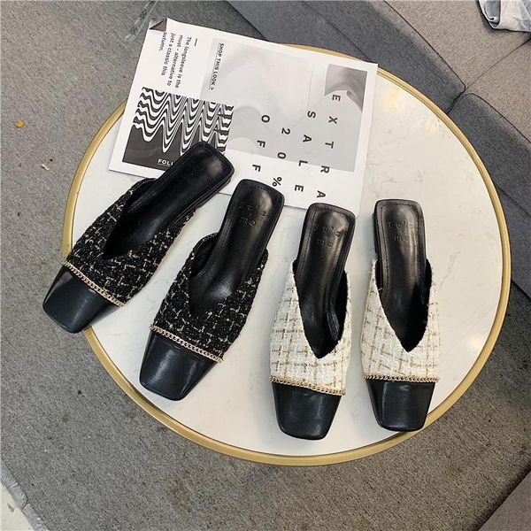 slippers 2021 summer women black designers mules square toe slides flat casual woman shoes ins fashion ladies white outside
slippers 2021 summer women black designers mules square toe slides flat casual woman shoes ins fashion ladies white outside