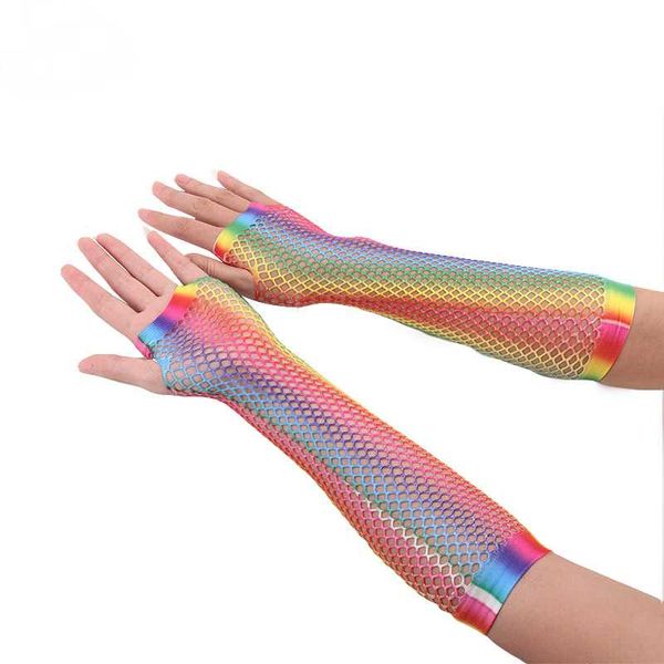 five fingers gloves cool lace bridal wedding party half-finger long net rainbow color fishnet short, Blue;gray
five fingers gloves cool lace bridal wedding party half-finger long net rainbow color fishnet short, Blue;gray