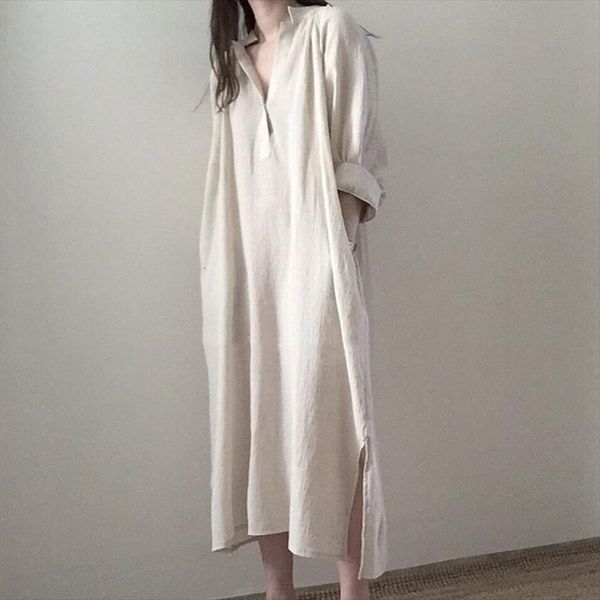 korea design preppy style shirts women dresses cotton linen autumn spring summer loose lazy chic casual midi party, Black;gray
korea design preppy style shirts women dresses cotton linen autumn spring summer loose lazy chic casual midi party, Black;gray