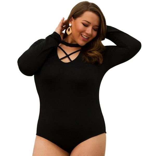 women's jumpsuits & rompers autumn long sleeve black playsuits women plus size 3xl 4xl skinny femme cross bandage casual round neck lad, Black;white
women's jumpsuits & rompers autumn long sleeve black playsuits women plus size 3xl 4xl skinny femme cross bandage casual round neck lad, Black;white