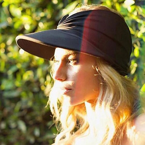 wide brim hats outdoor adjustable hat sun visor women anti-ultraviolet elastic hollow summer protection, Blue;gray
wide brim hats outdoor adjustable hat sun visor women anti-ultraviolet elastic hollow summer protection, Blue;gray