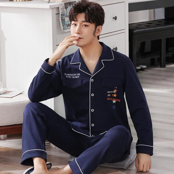 men's sleepwear winter warm pajamas cotton home wear cardigan lapel suit to keep pajama male casual long sleeve sets, Black;brown
men's sleepwear winter warm pajamas cotton home wear cardigan lapel suit to keep pajama male casual long sleeve sets, Black;brown
