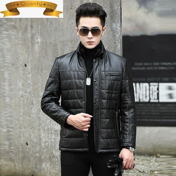 slim jacket men leather real jackets winter genuine cow men's duck down coat jaqueta de couro nr42 yy714 & faux, Black
slim jacket men leather real jackets winter genuine cow men's duck down coat jaqueta de couro nr42 yy714 & faux, Black