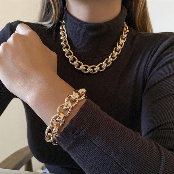 pendant necklaces exaggerated cuban big chunky chain necklace bracelet for women men hip hop steampunk maxi lock choker party jewelry, Silver
pendant necklaces exaggerated cuban big chunky chain necklace bracelet for women men hip hop steampunk maxi lock choker party jewelry, Silver